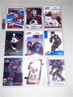 Lot of 9 Colorado Avalanche Rookie cards