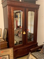 MAGNIFICENT ANTIQUE ARMOIRE/ WARDROBE NOTES