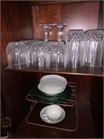 CONTENTS OF BOTTOM HALF OF CHINA CABINET