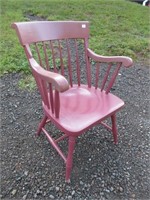 CHIC PAINTED WOODEN ACCENT CHAIR