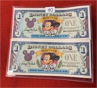 2/1993 Walt Disney dollars