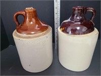 2 Old Smaller  Home Brew Jugs