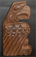 Hand Carved Totem Eagle