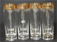 Set of 8 Cellini Crystal Water Glasses