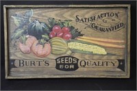 Burt's Seeds Painted Sign