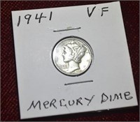 1941 P Mercury Silver Dime