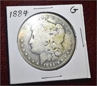 1884 P Morgan Silver Dollar