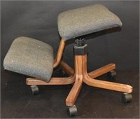 Mid Century Style Bent Wood Knee Chair
