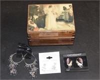 Musical Jewelry Box w/ Earrings