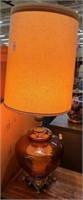 Orange Glass Lamp