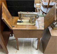 Morse Sewing Machine & Table
