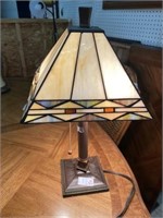 Stained Glass & Metal Lamp