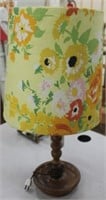Lamp w/ Fabric Covered Shade
