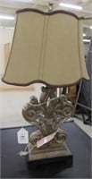 Resin Lamp w/ Upholstered Shade