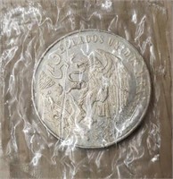 Sealed 1968 Mexican Silver Olympiad: 25 Pesos