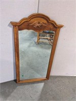 Wooden Eagle Framed Mirror