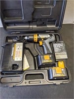 Panasonic Drill W/ 2 Batteries, Charger, & Bit Set