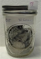 JAR OF APPROX. 90 LIBERTY V NICKELS