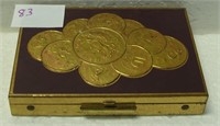 INDIAN HEAD CENT NECKLACE W/SMALL JEWELRY BOX