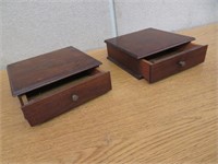 2 Wooden Drawers 8 1/2"x8"x2 3/4"