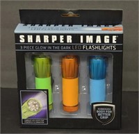 Sharper Image 3 Piece LED Flashlight Set
