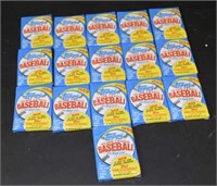 16 Unopened Topps Wax Packs From 1989