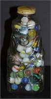 Vintage Grapette Bank Bottle Full Of Marbles