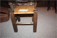 Wicker & Wood Table