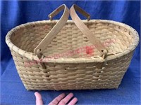 Larger signed gathering basket (19in long)