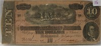1864 CONFEDERATE STATES OF AMERICA TEN DOLLAR NOTE