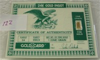 1-GRAIN 24K GOLD INGOT