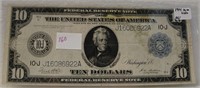 1914 U.S. $10 NOTE - BANK OF KANSAS CITY
