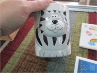 Pen Holder Cup and 4 Decorative Tiles