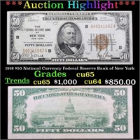 ***Auction Highlight*** 1918 $50 National Currency