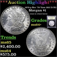 *Highlight* 1878-p Rev '79 Vam 202 I3 R5 Morgan $1