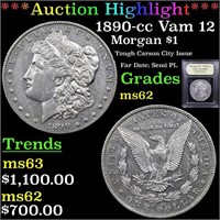 *Highlight* 1890-cc Vam 12 Morgan $1 Graded Select