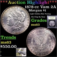 *Highlight* 1878-cc Vam 2A Morgan $1 Graded Select