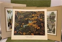 Unframed Lithographs of Historic Sites