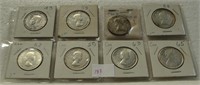 8 CANADA 50-CENT COINS - 1943-1965