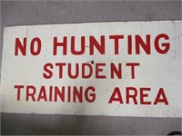 No Hunting sign