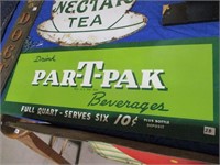 Drink Par-T-Pak Beverages tin sign