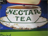 Nectar Tea metal / enamel sign