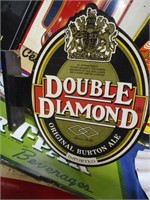 Double Diamond -double sided wall mt sign