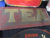 Tea - wooden sign