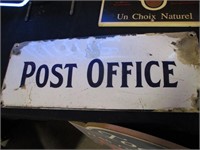 Enamelware Post Office sign