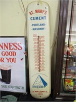 St Marys Cement therometer tin