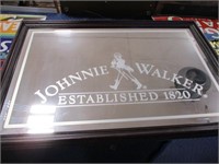 Johnnie Walker mirror sign