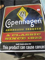 Copenhagen Smokeless tobacco tin sign