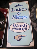 Mens & Ladies Washrooms - plastic