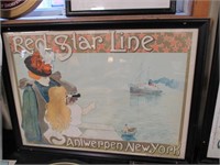 Red Star Line framed print